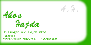 akos hajda business card